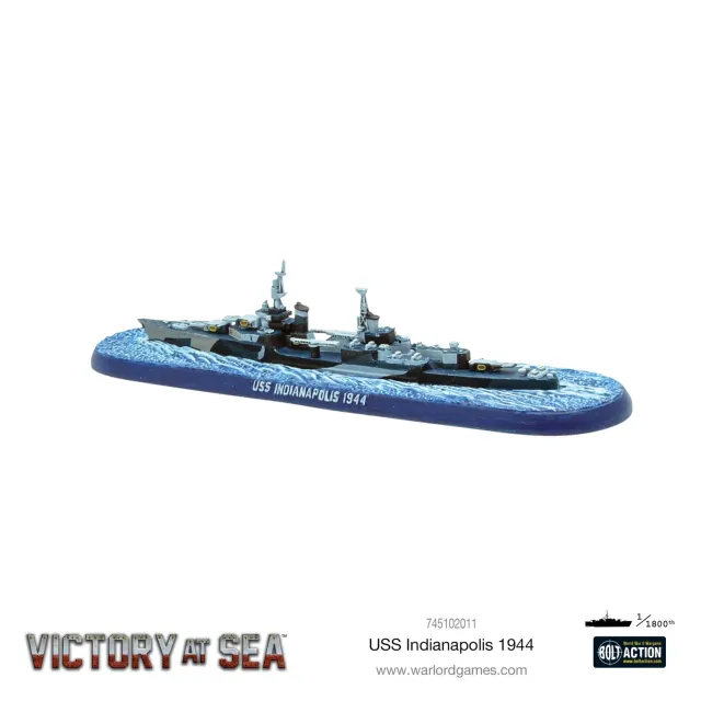 Victory at Sea USS Indianapolis 1944 navire croiseur résine