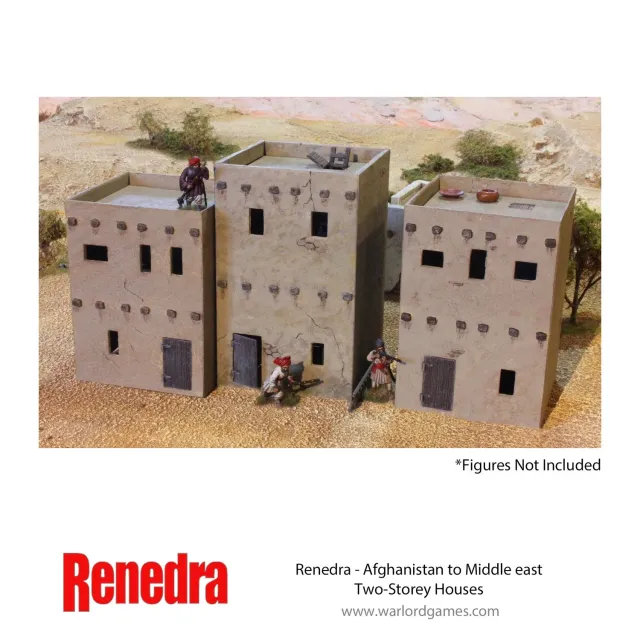 Bolt Action Afghanistan Middle East maisons 2 étages x3