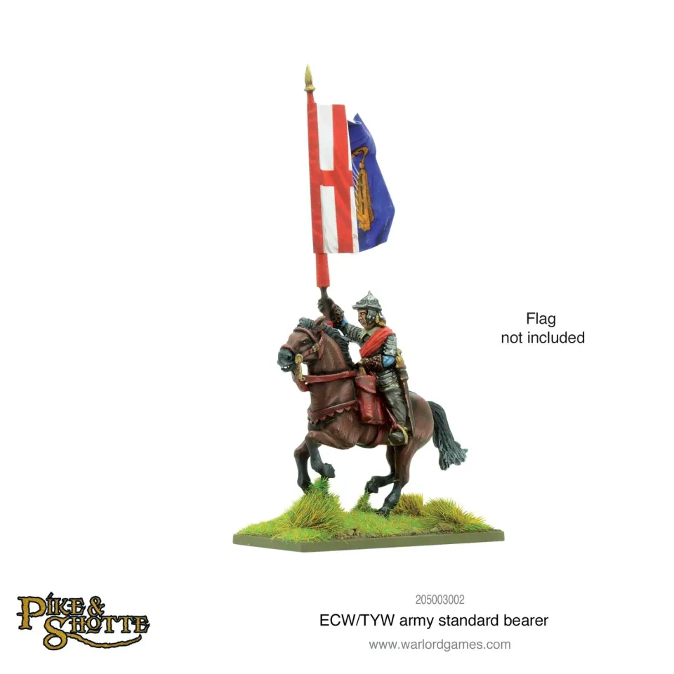 Bolt Action English Civil War Thirty Years War Army Standard Bearer figurine métal montée