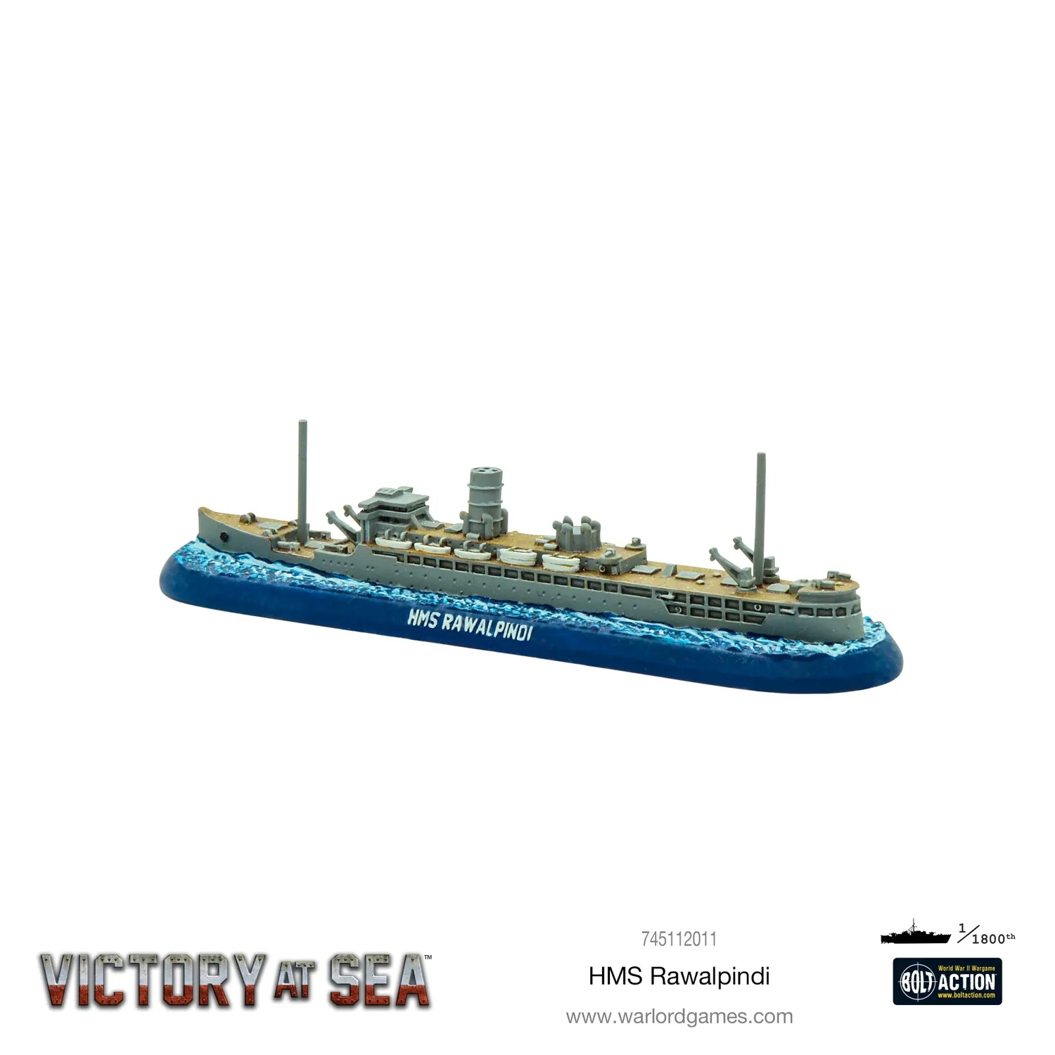 Victory at Sea HMS Rawalpindi navire résine métal
