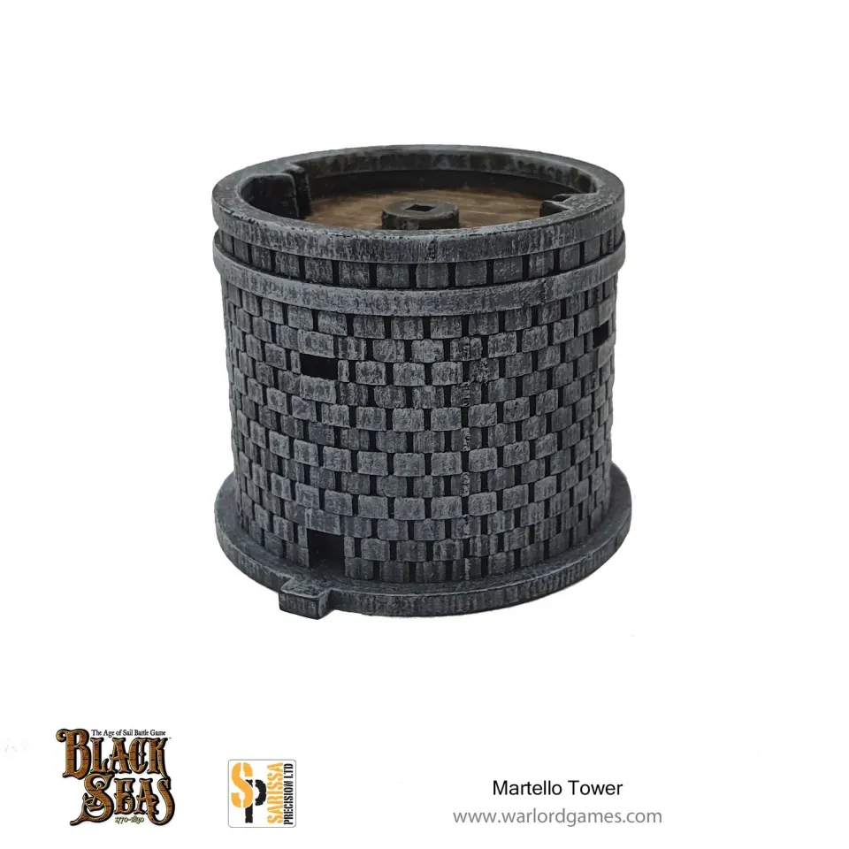 Bolt Action Black Seas Martello Tower décor fortification MDF