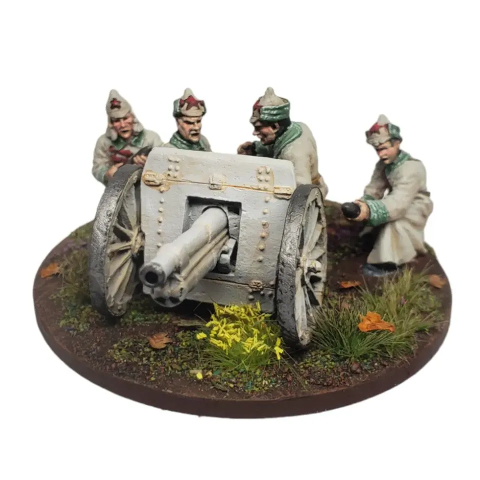 Des Tranchées aux Barricades Ares Canon bolchevique figurines canon 28mm