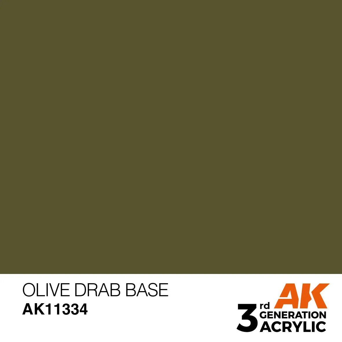 AK Interactive 3Gen Acrylic Olive Drab Base peinture acrylique 17 ml