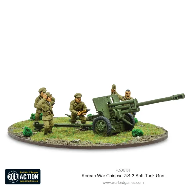 Bolt Action Korean War Chinese PVA ZIS-3 canon antichar métal