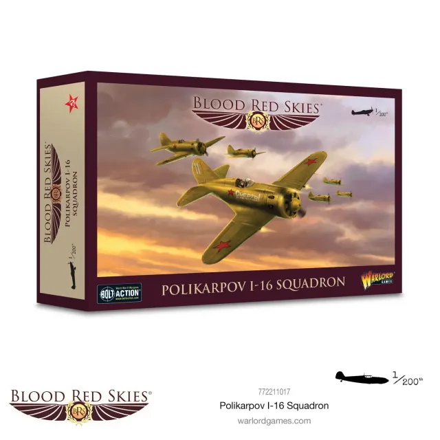 Warlord Games Blood Red Skies Polikarpov I-16 escadrille avion