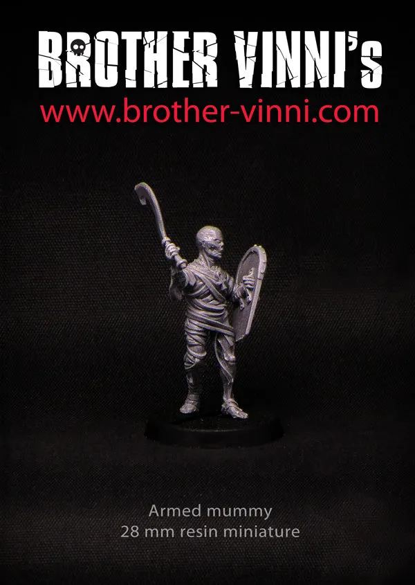 Brother Vinni Momie Marchant figurine résine 28mm