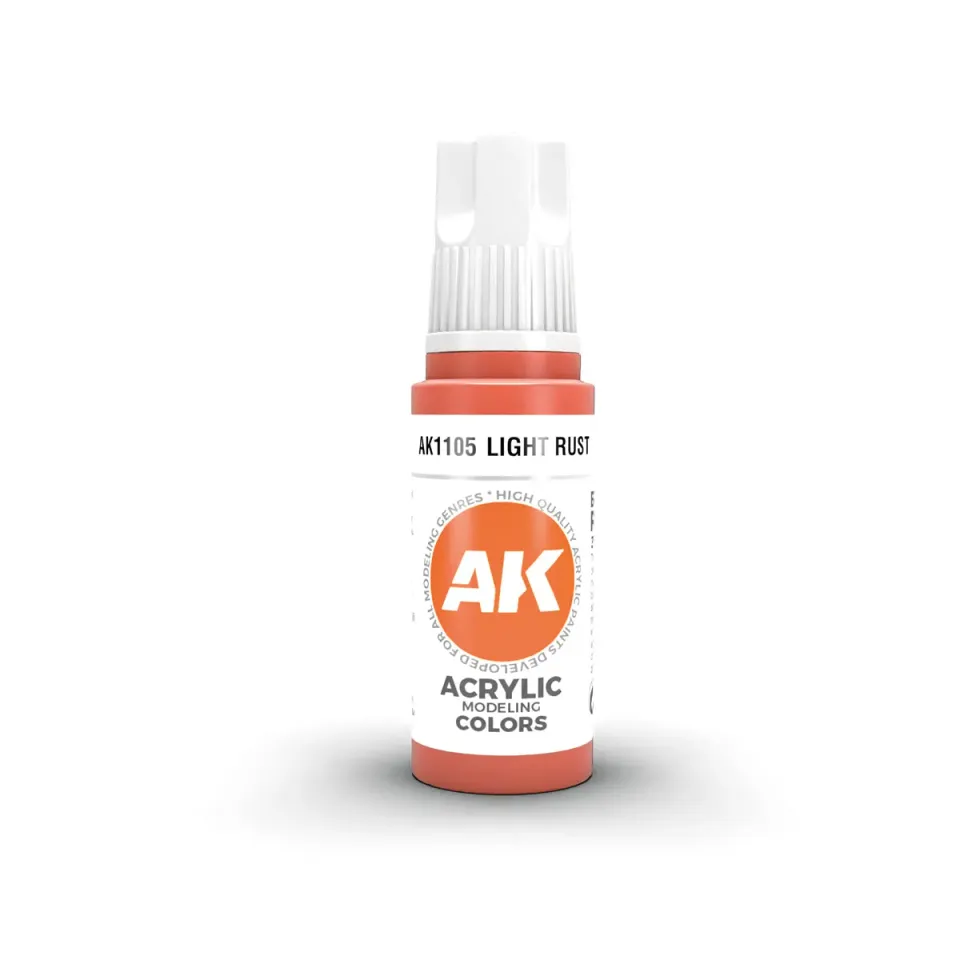 AK Interactive 3Gen Light Rust peinture acrylique 17ml rouille