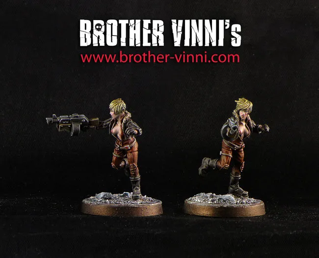 Brother Vinni Maria figurine pin-up soviétique 28 mm résine