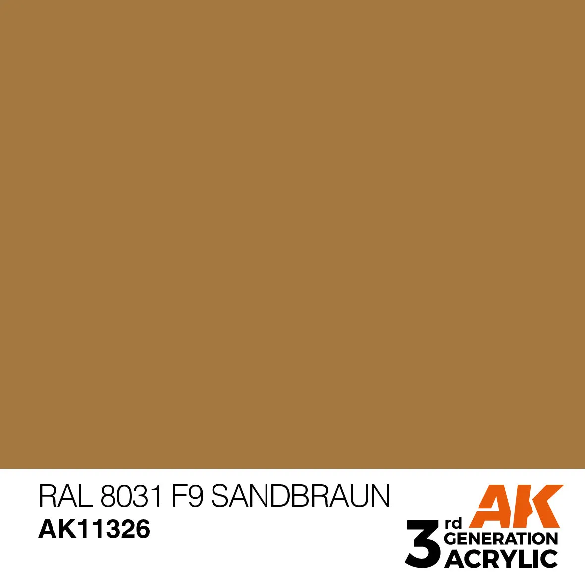 Bolt Action AK 3Gen Acrylic RAL 8031 F9 Sandbraun peinture 17 ml