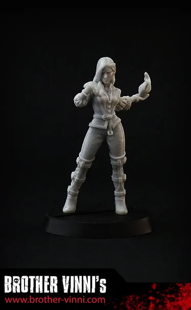 Brother Vinni Black Sorceress figurine résine 32mm