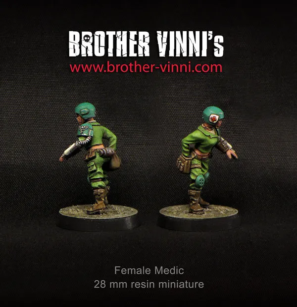 Brother Vinni medic garde figurine résine 28mm sci-fi