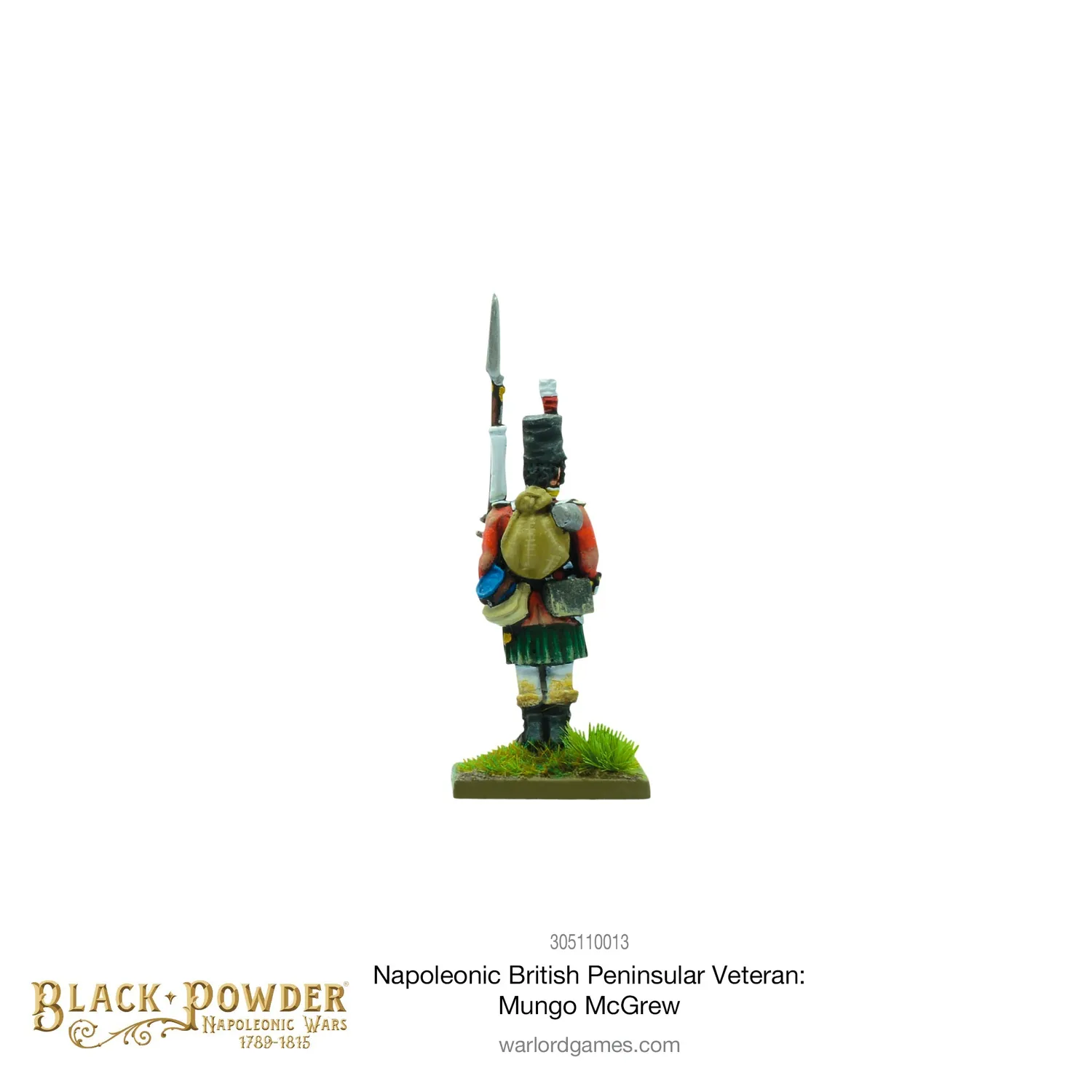 Bolt Action Black Powder Napoleonic British Peninsular Veteran Mungo McGrew figurine