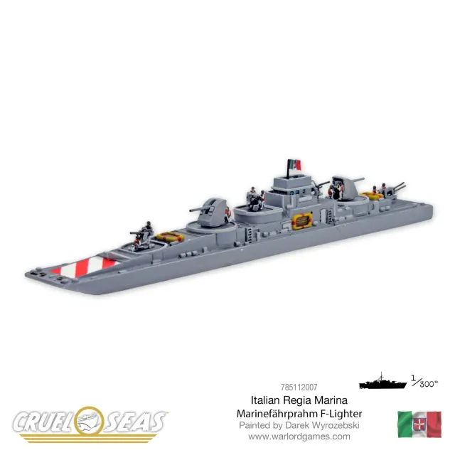 Cruel Seas Marinefahrprahm F-Lighter navire résine