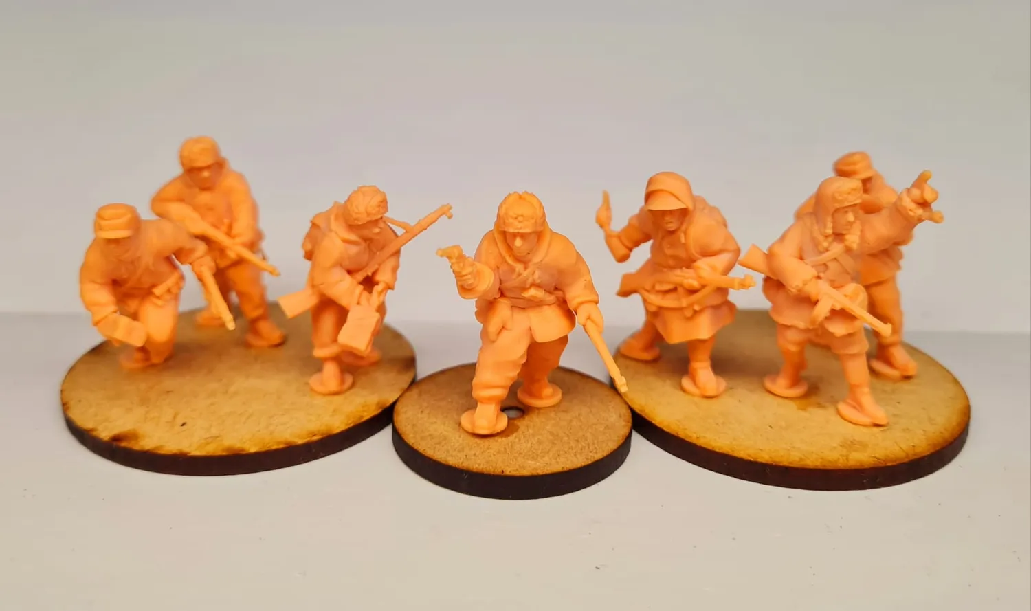 Des Tranchées aux Barricades Troupes de choc finlandaises figurines lot 7 résine