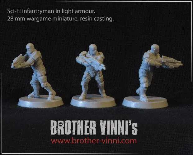 BROTHER VINNI Light-armored Trooper figurine 28 mm résine infanterie
