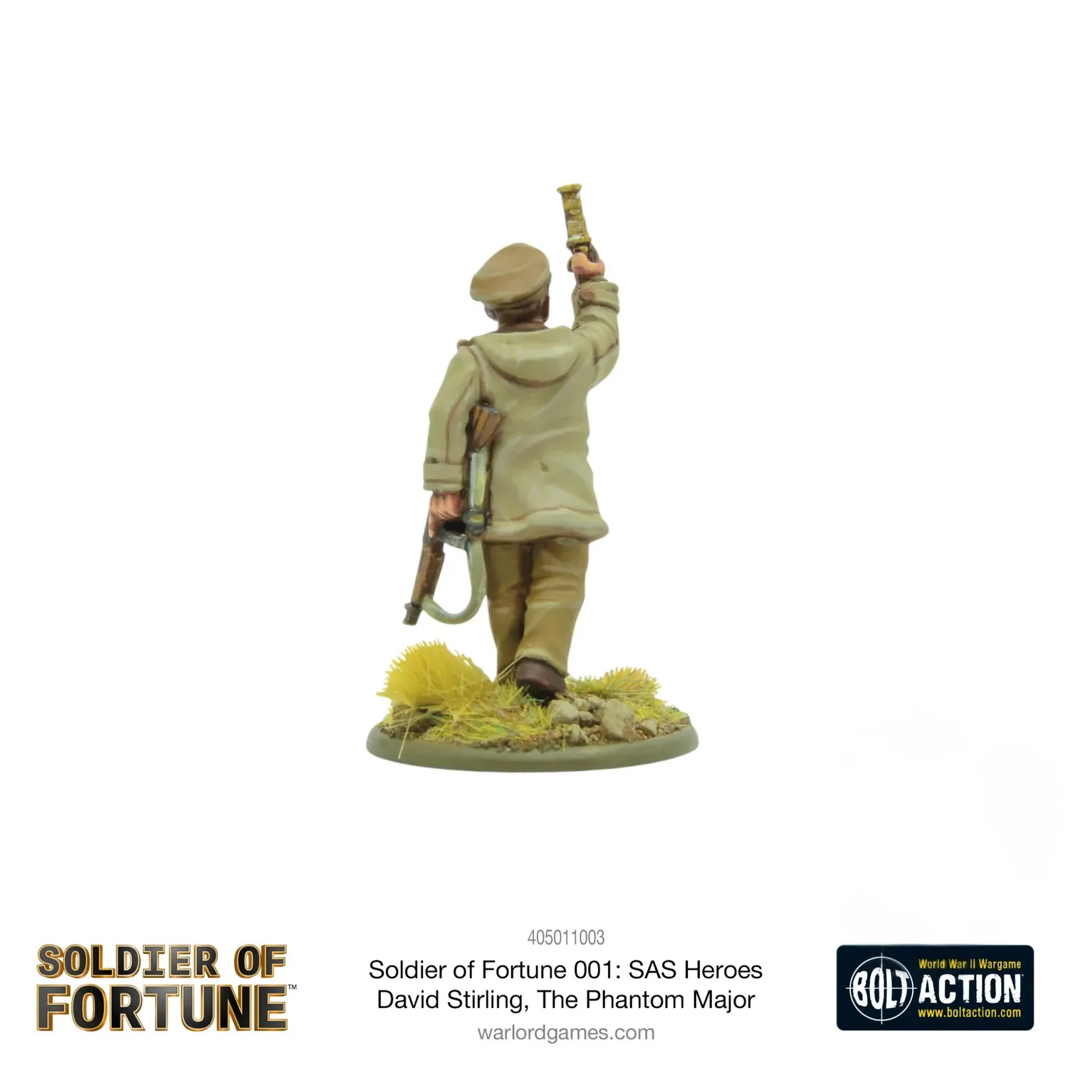 Bolt Action Soldier of Fortune 001 SAS Heroes David Stirling figurine métal