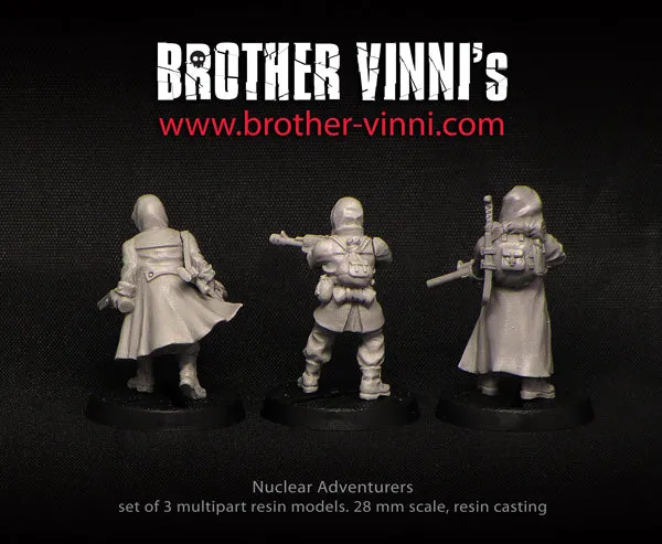 Brother Vinni Nuclear Adventurers figurines 28mm post-apo lot 3