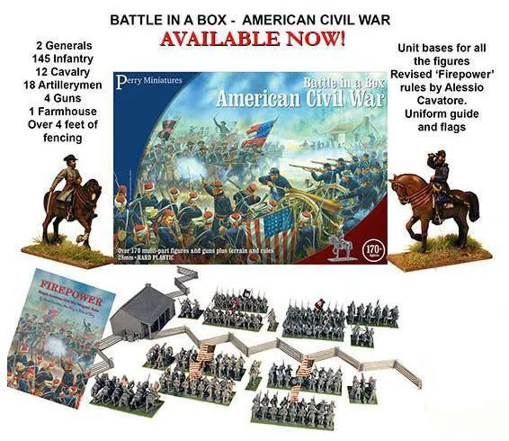 Bolt Action American Civil War Battle Set coffret figurines