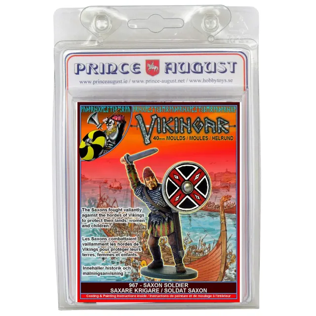 Prince August Hobby Soldat saxon Vikings PA967 moule de moulage métal 40 mm