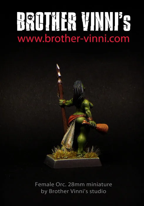 Brother Vinni Female Orc Barbarian figurine 28 mm orque