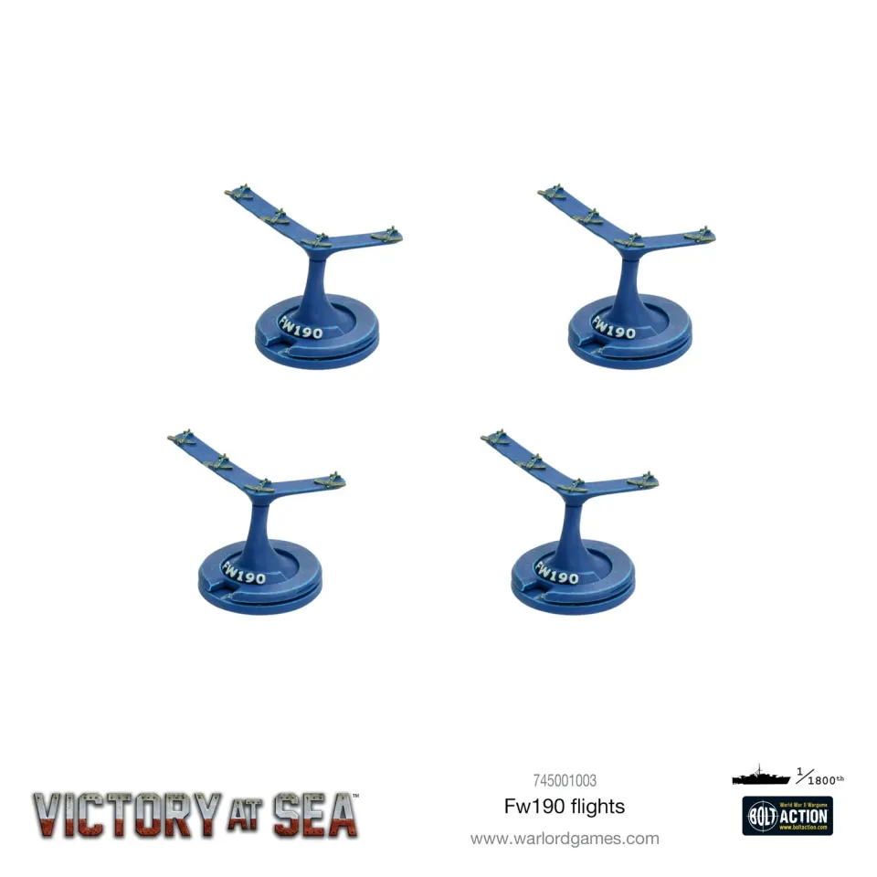 Victory at Sea FW 190 Flights avions résine x4