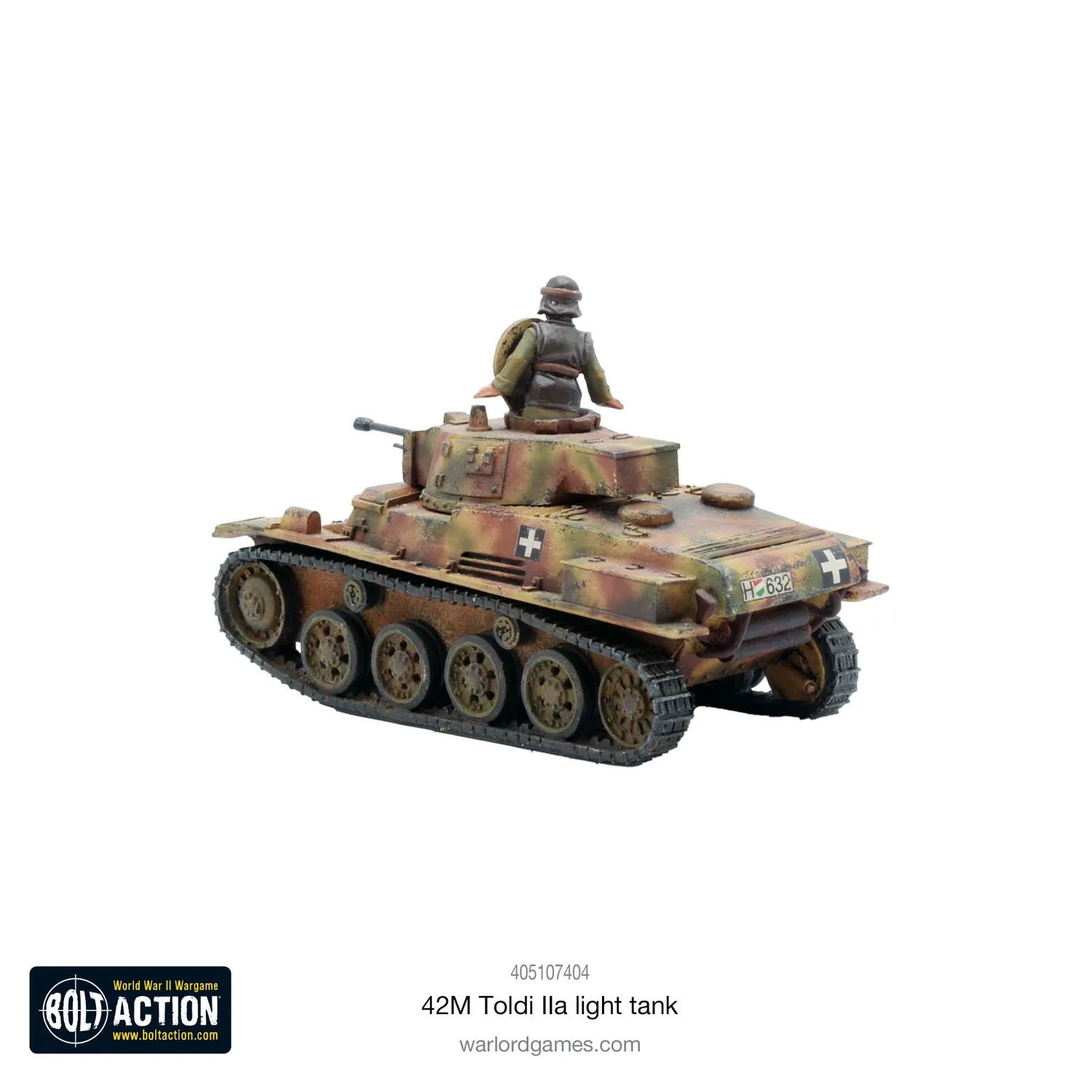 Bolt Action Hongrois 42M Toldi IIa char léger résine métal