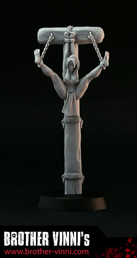 Brother Vinni esclave au pilori figurine résine 28mm