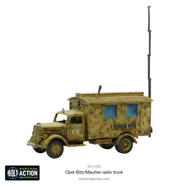 Warlord Games Bolt Action Opel Blitz Maultier camion radio 28mm