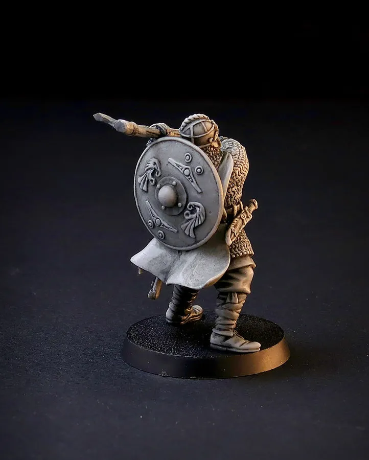 Brother Vinni Anglo-Saxon Warlord figurine résine 28mm chef
