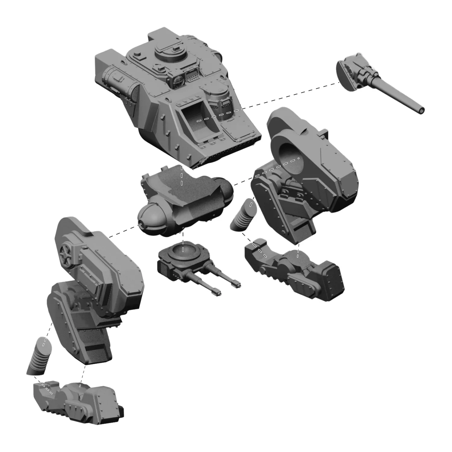 Bolt Action Konflikt 47 DM-40 Molot walker résine soviétique
