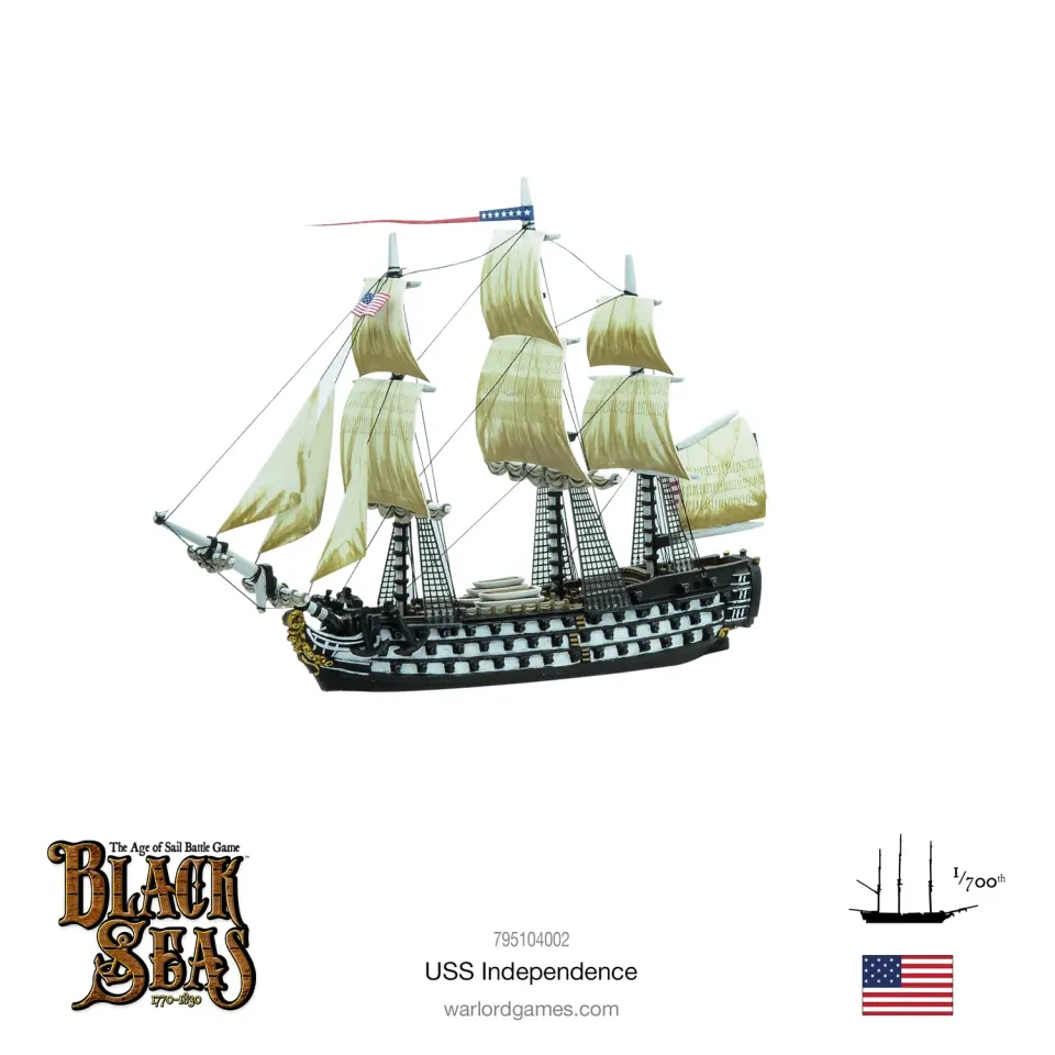 Bolt Action Black Seas USS Independence navire résine