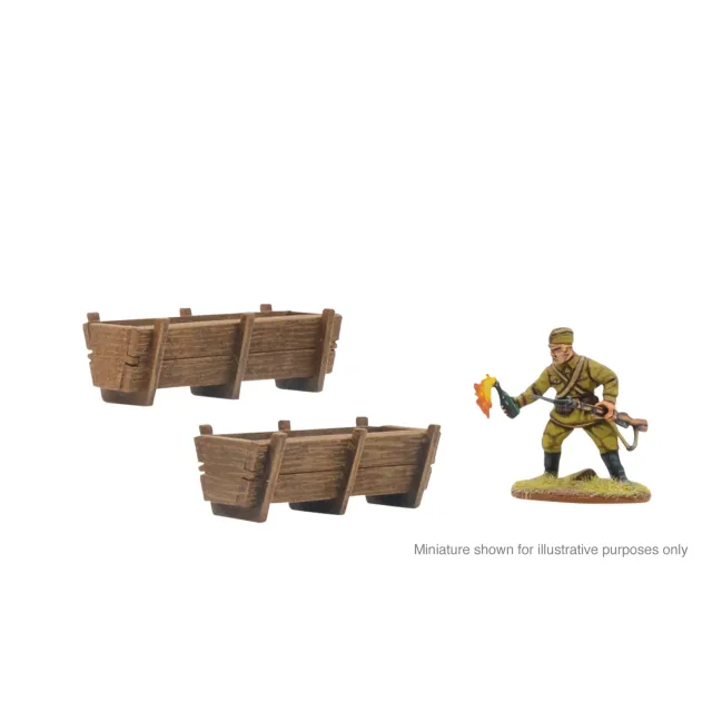 Warlord Games Troughs (x3) (28mm) abreuvoirs MDF rural