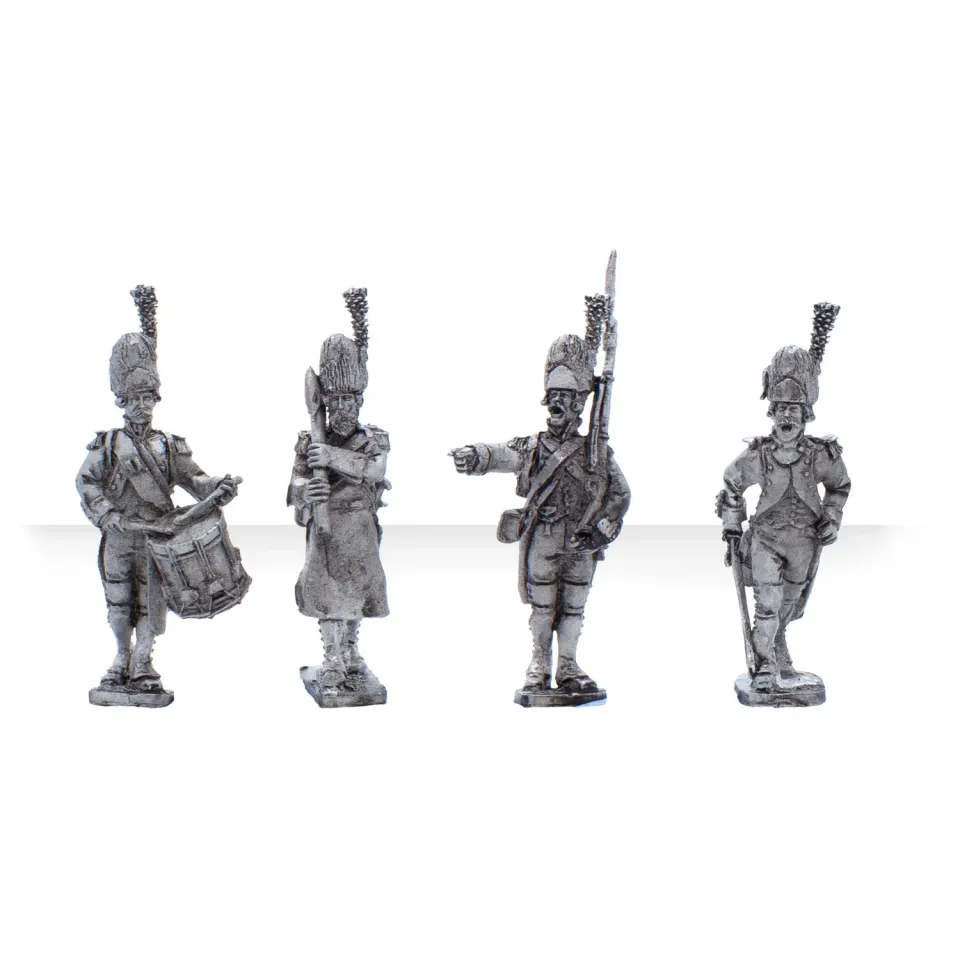 Bolt Action Black Powder French Grenadiers Marching régiment x24 figurines métal