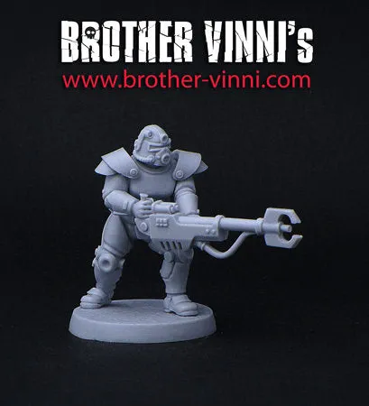BROTHER VINNI Retro power-armor figurine sci-fi 28 mm résine