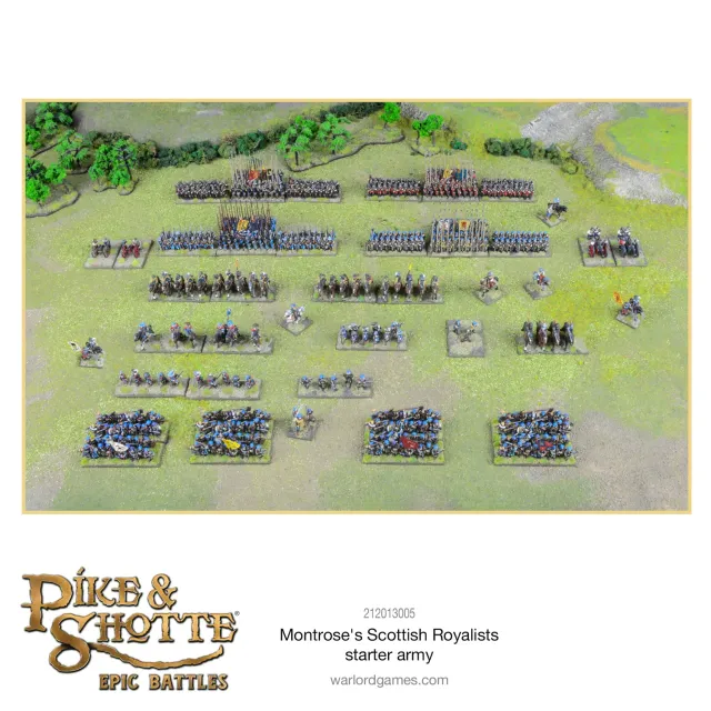 Pike & Shotte Epic Battles Montrose Royalists armée starter