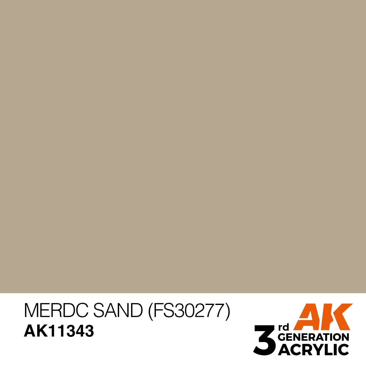 Bolt Action AK 3rd Gen Acrylic MERDC Sand FS30277 peinture 17 ml