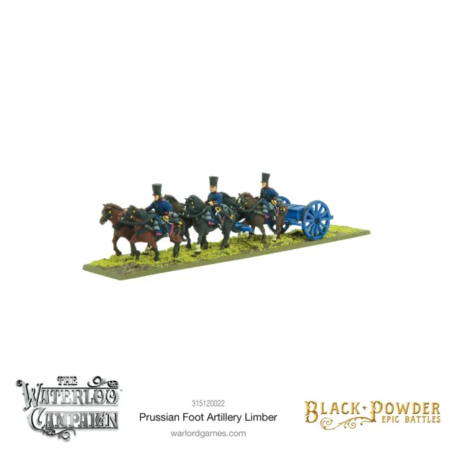Bolt Action Black Powder Epic Battles Napoleonic Prussian Foot Artillery Limber attelage résine Default