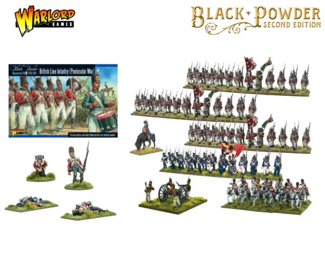 Bolt Action Black Powder British Start Playing Bundle armée plastique métal