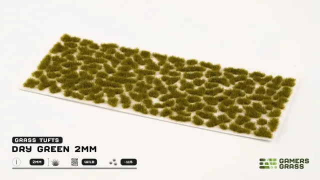 Gamers Grass Touffes d'herbe 2mm auto-adhésives x110