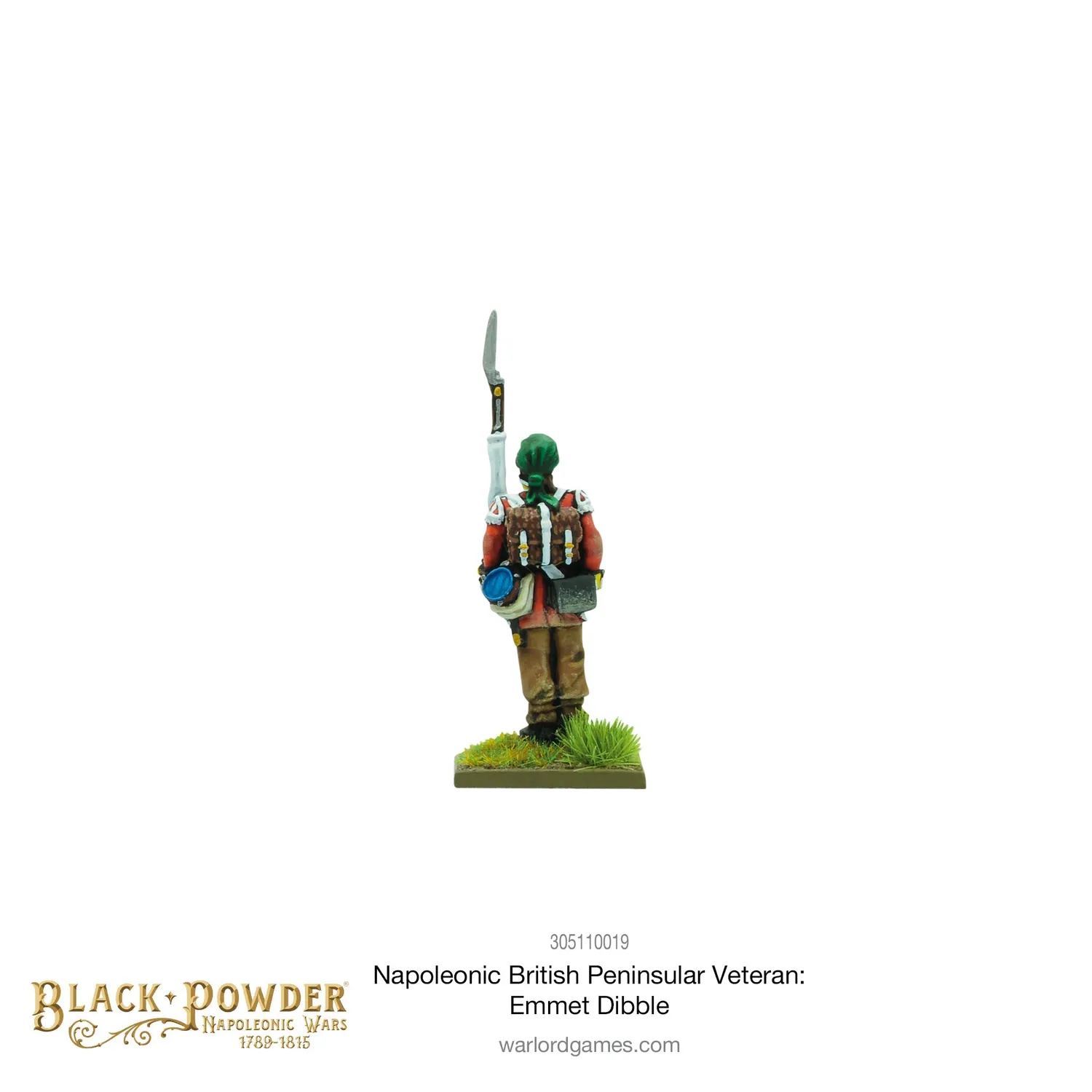 Bolt Action Black Powder Napoleonic British Peninsular Veteran Emmet Dibble figurine