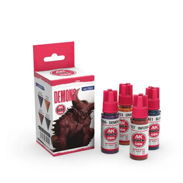 Bolt Action Demons Quick Gen set 4 peintures démons
