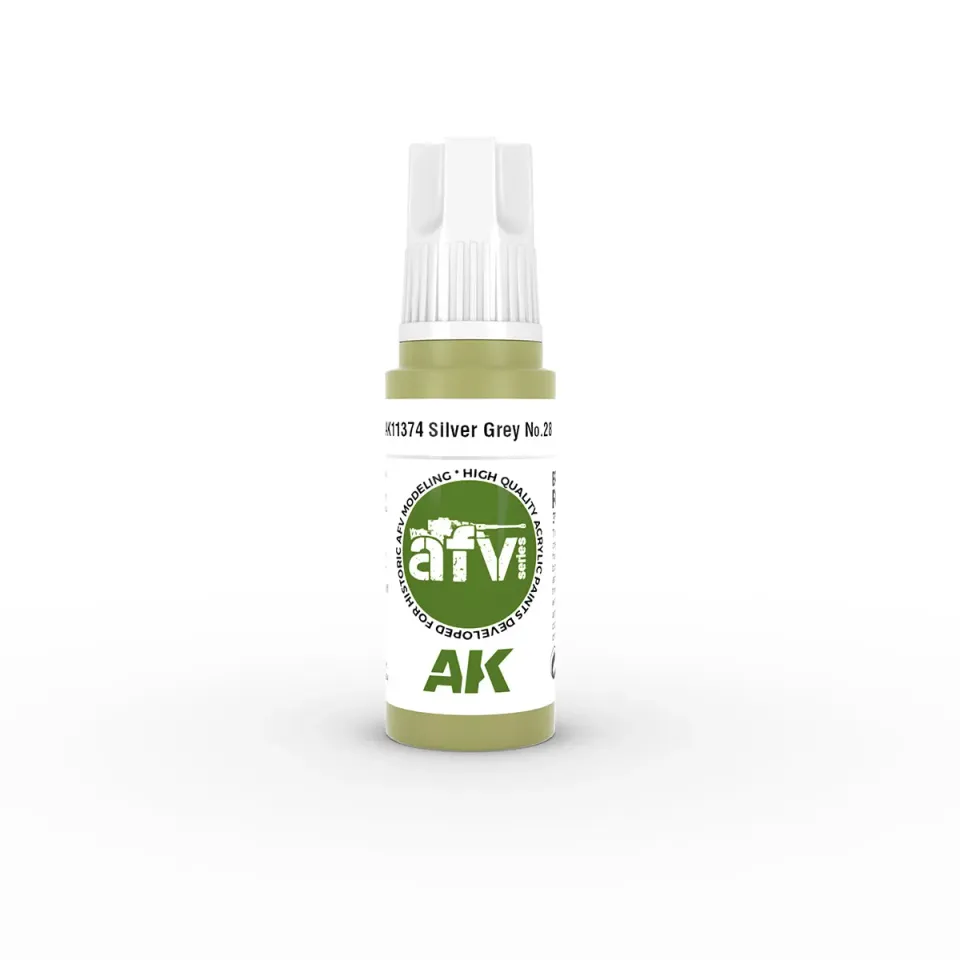 AK Interactive Silver Grey No.28 peinture 17 ml gris clair