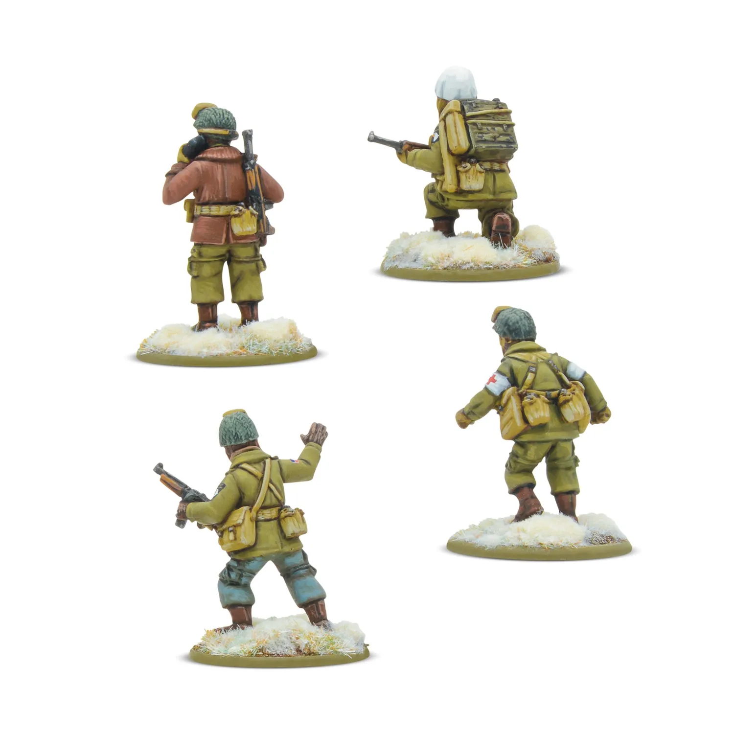 Bolt Action US Airborne Winter QG commandement hiver résine
