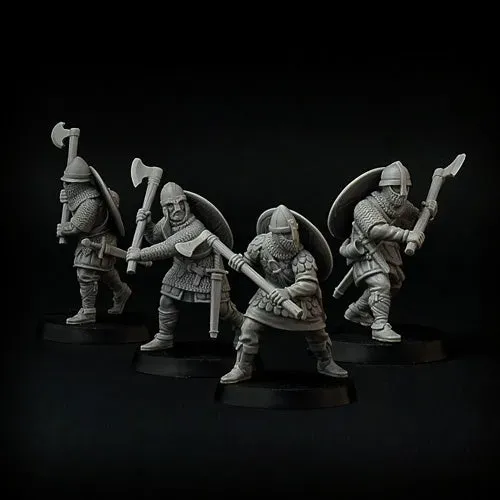 Brother Vinni Varangian Guard lot 4 figurines résine 28mm haches