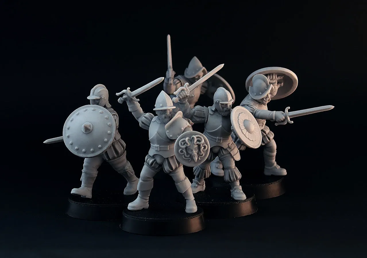 Brother Vinni Rodeleros figurines en résine 28mm x5 espagnols