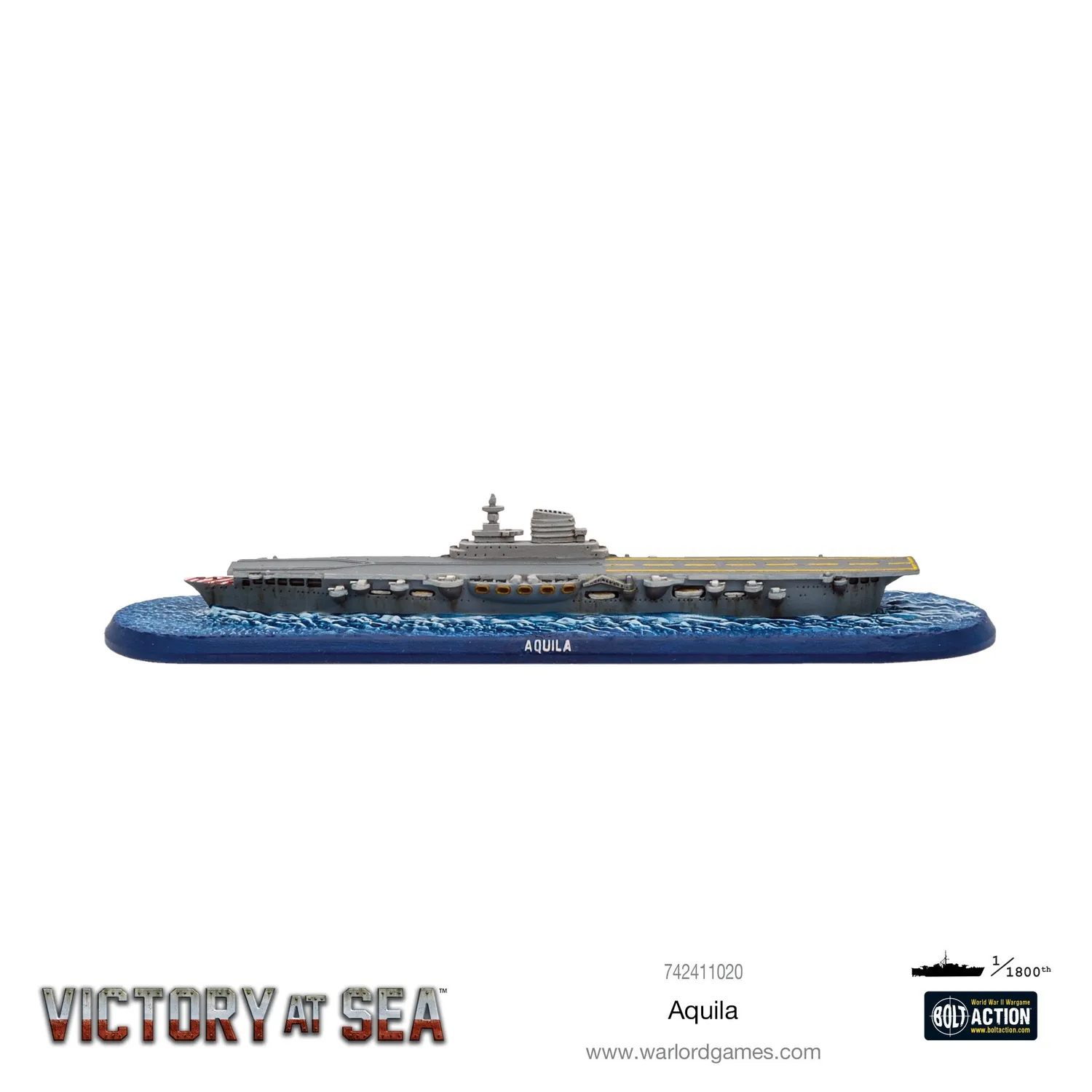 Victory at Sea Aquila porte-avions miniature métal