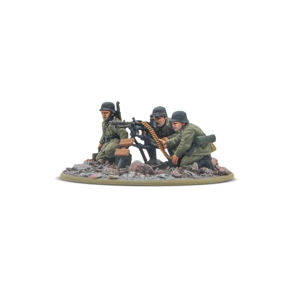 Bolt Action German Veteran Infantry MMG Team figurines métal 4 pièces