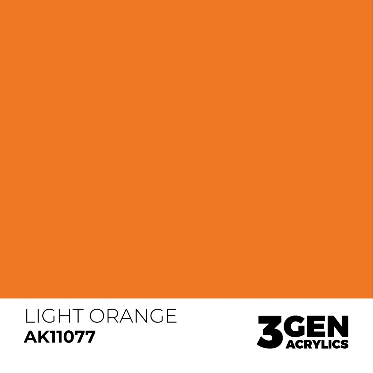 AK Interactive 3Gen Light Orange peinture 17ml orange vif