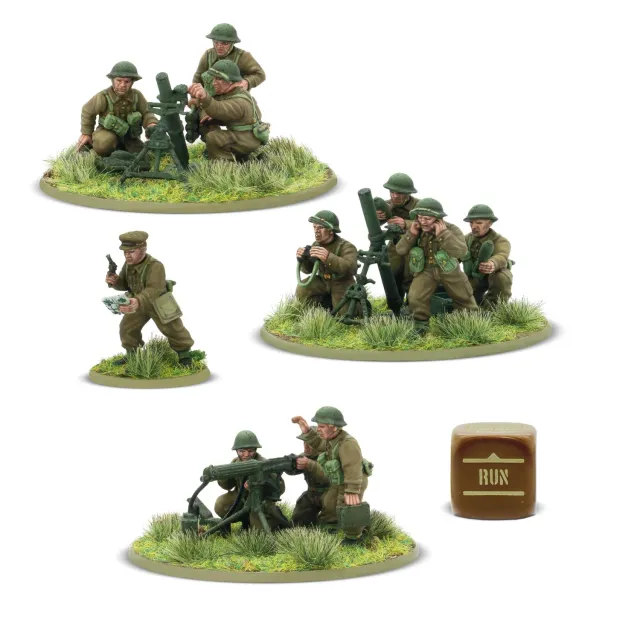 Bolt Action British Heavy Weapons Platoon armes lourdes britanniques plastique