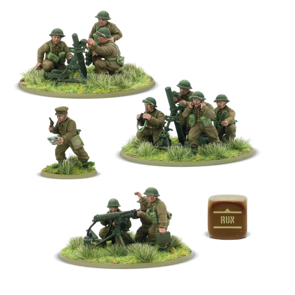 Bolt Action British Heavy Weapons Platoon armes lourdes britanniques plastique